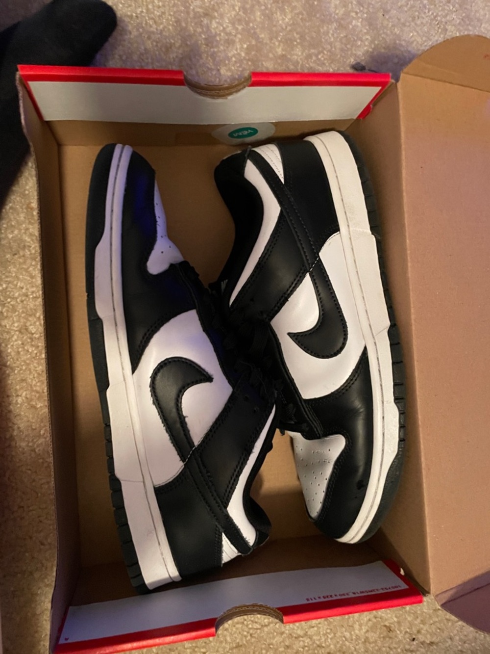 Nike Black and White Low-Top Sneakers